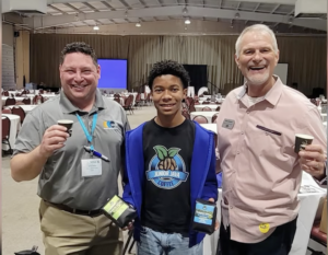 Noah Temple with Aaron Banks and Mark Cowsert