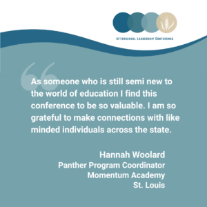 As someone who is still semi new to the world of education I find this conference to be so valuable. I am so grateful to make connections with like minded individuals across the state.