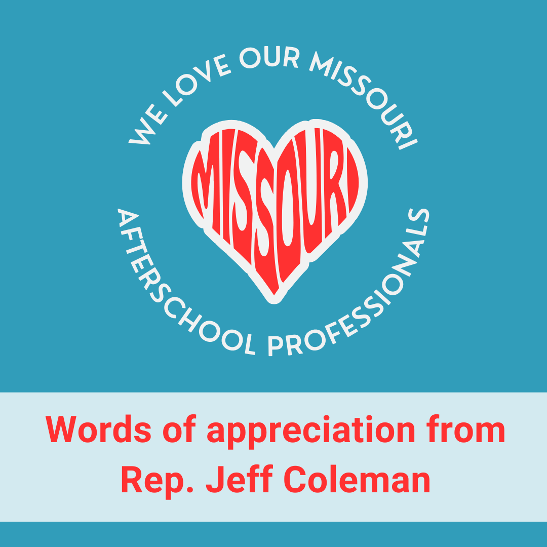 Words of appreciation from Rep. Jeff Coleman